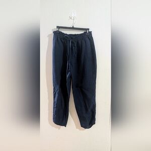 H&M Women's Linen Navy Joggers